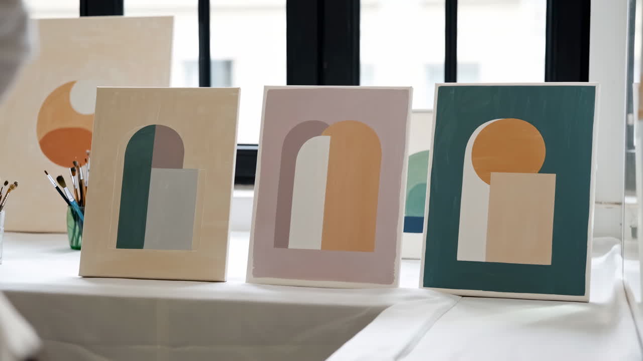 Geometric Abstract Art Paintings