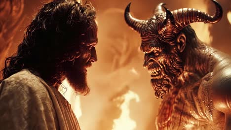 confrontation between christ and the devil