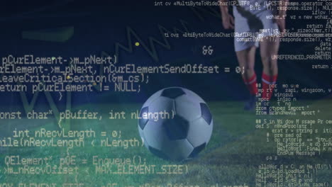 Animation-Der-Finanzdatenverarbeitung-über-Einen-Kaukasischen-Fußballspieler