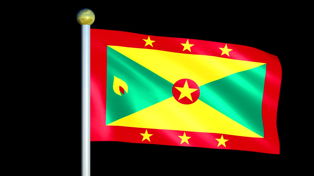 그레나다의 큰 루핑 애니메이션 발