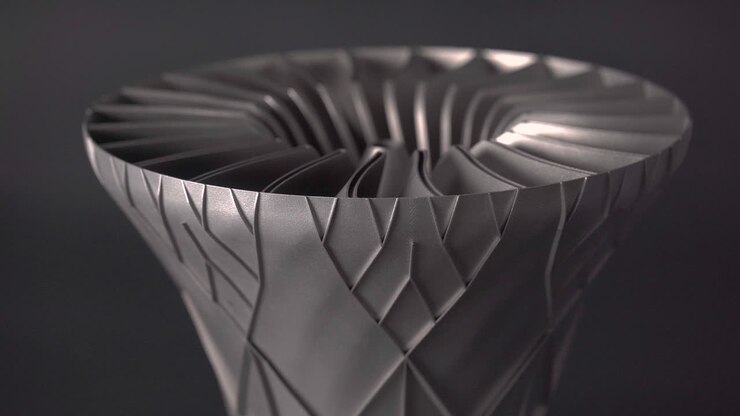 3D Printed Metal Tool Slowly Rotating