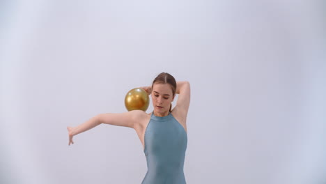 gymnast with ball