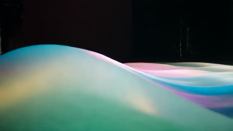 abstract colorful light waves