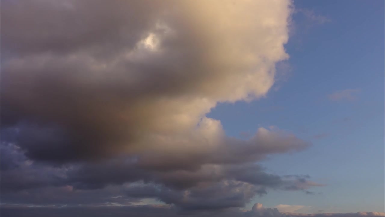 Clouds in the sky. Shooting of Time lapse.