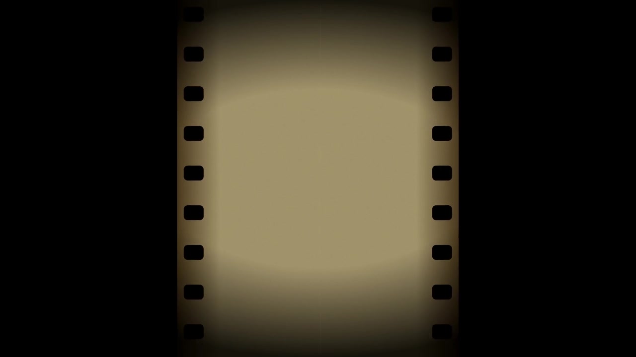 Vintage Film Strip Frame Overlay with Grainy Texture