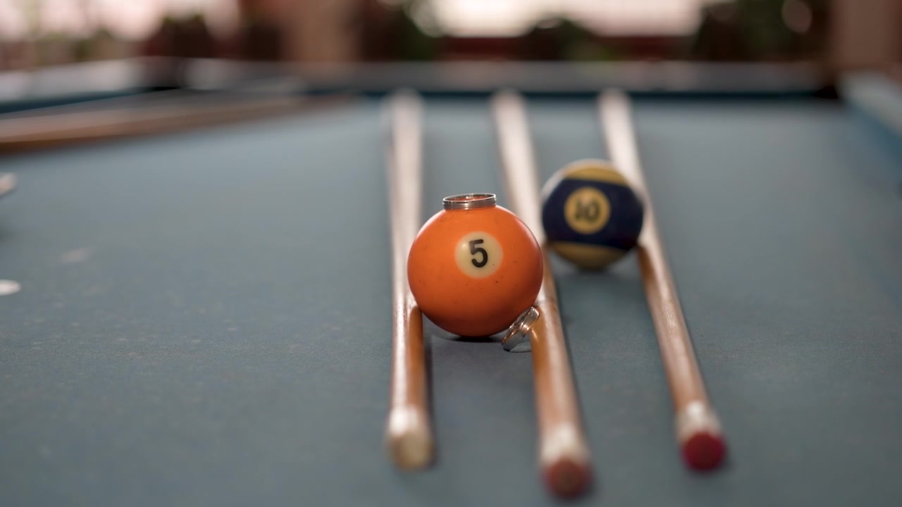 wedding rings on the number of billiard balls