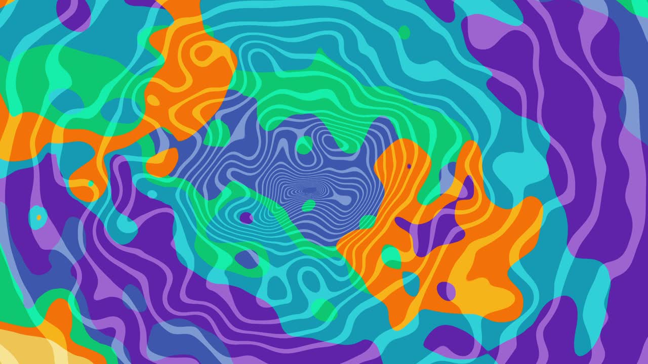 Abstract swirling colorful pattern with turbulent shapes - dynamic background with swirling, turbulent oragnic forms in vibrant colors - fluid, wavy patterns, motion and energy