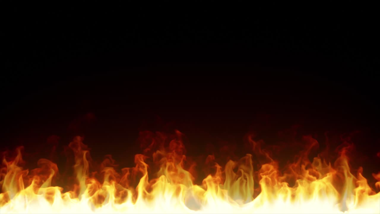 llamas de fuego sobre fondo negro