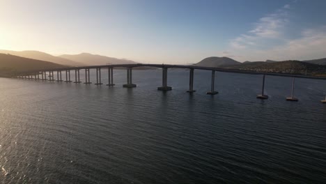 beautiful shot of hobart's signature tasman bridge