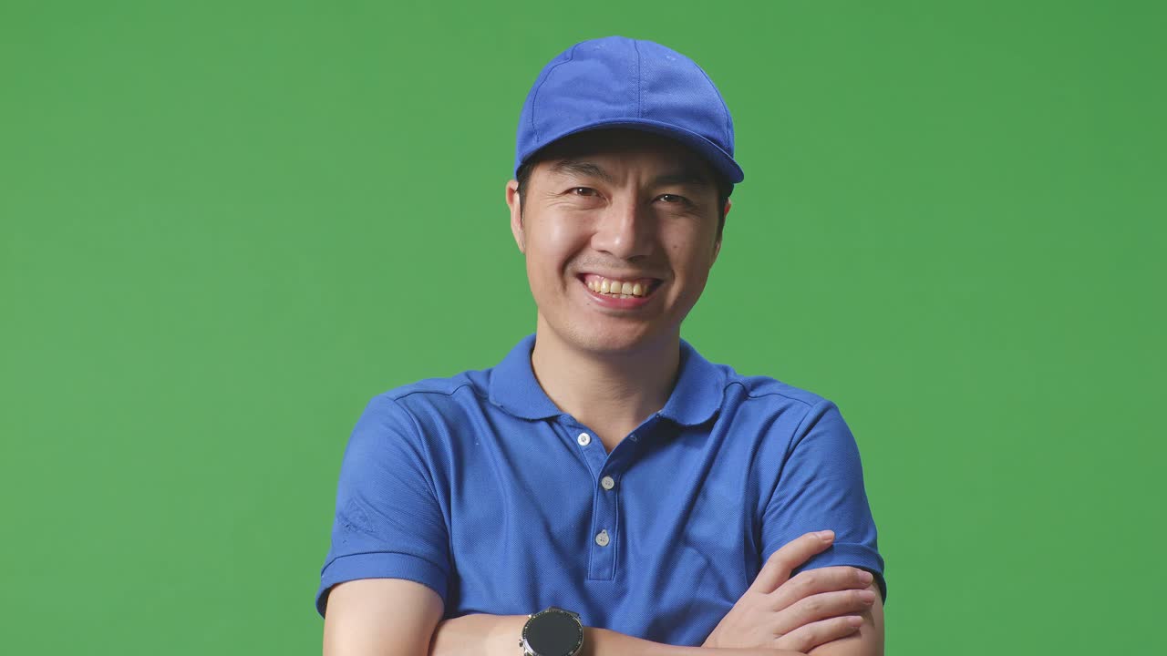 웃는 배달 운전사