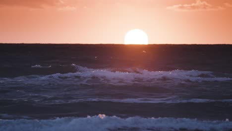 sunset over the ocean
