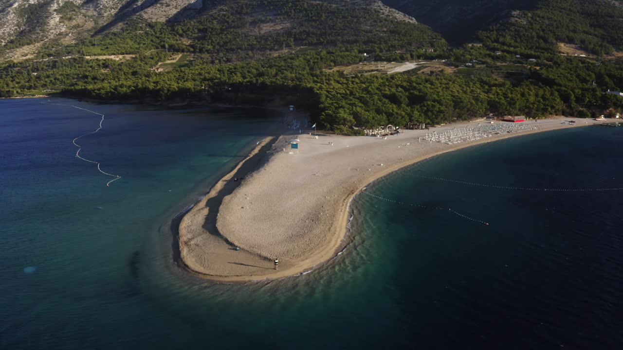 Aerial View of a Croatian Beach