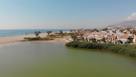 the beach of playas de vera in almeria, southern spain