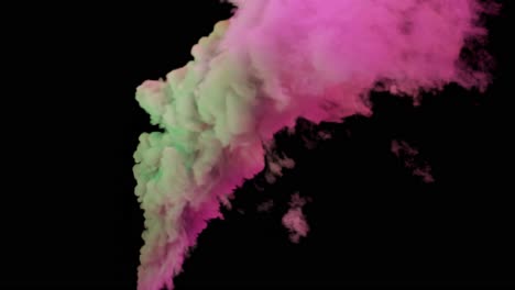 colorful smoke explosion