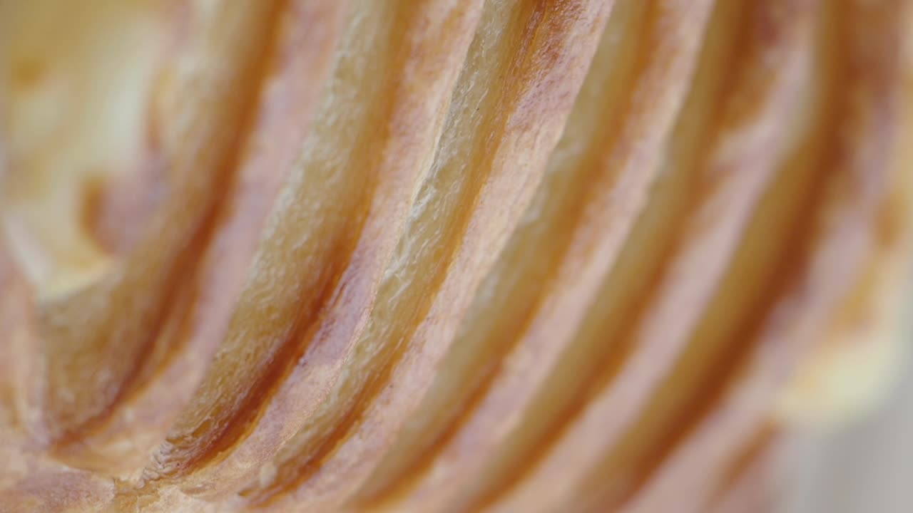 Close-up of a Golden Brown Pastry