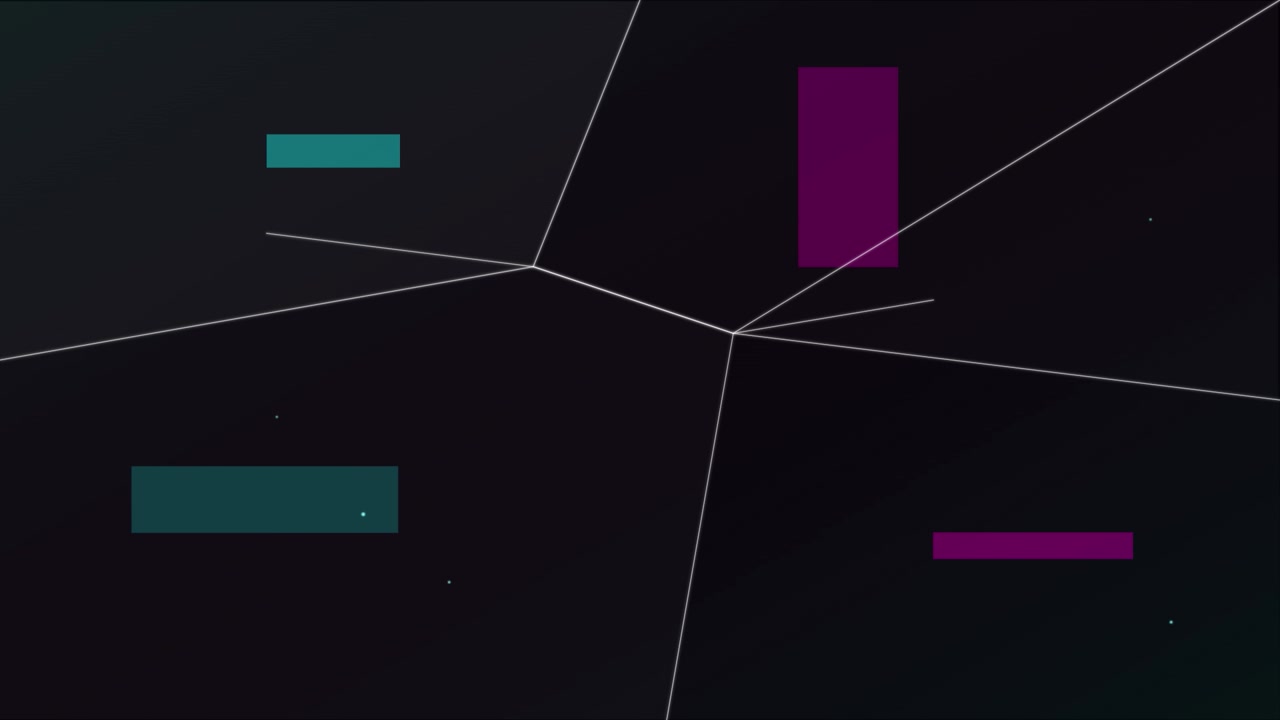 Abstract Geometric Motion Background with Floating Rectangles and Lines