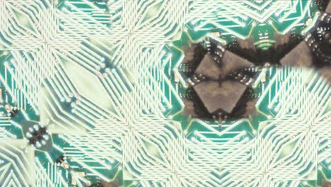 brillo de pulso lento de objetos de color verde oscuro blanco púrpura hipnotizante patrón de mandala