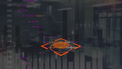 Animation-Des-Scope-Scans-über-Die-Statistische-Datenverarbeitung-Vor-Leerem-Büro