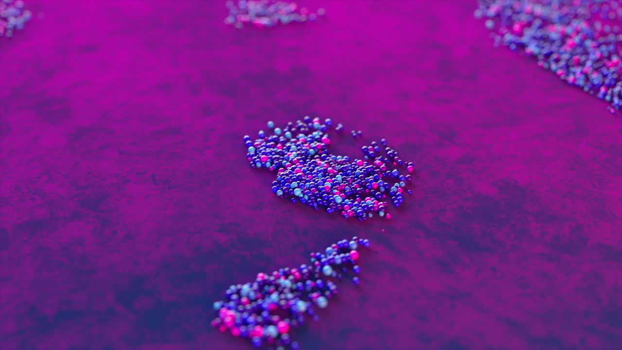 formas líquidas abstractas con burbujas de colores