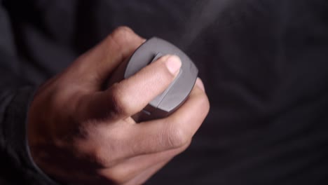 Applying body spray