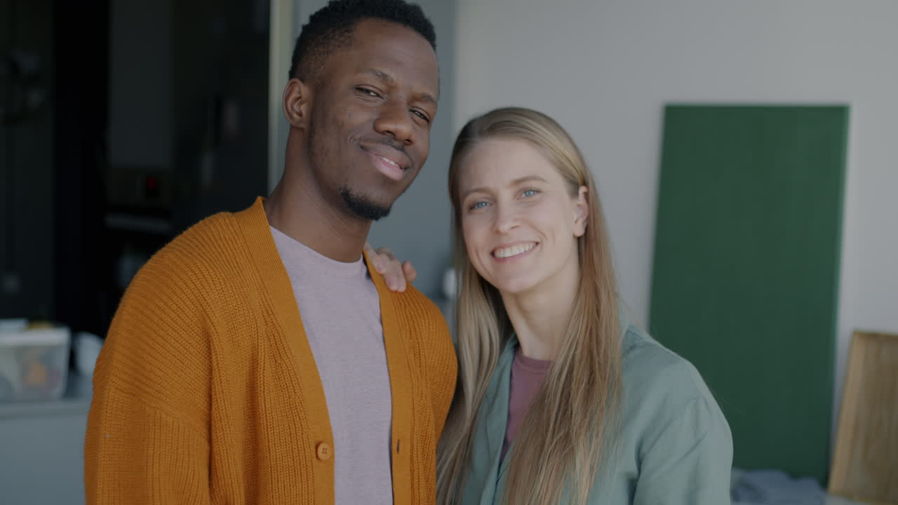 retrato de una pareja feliz