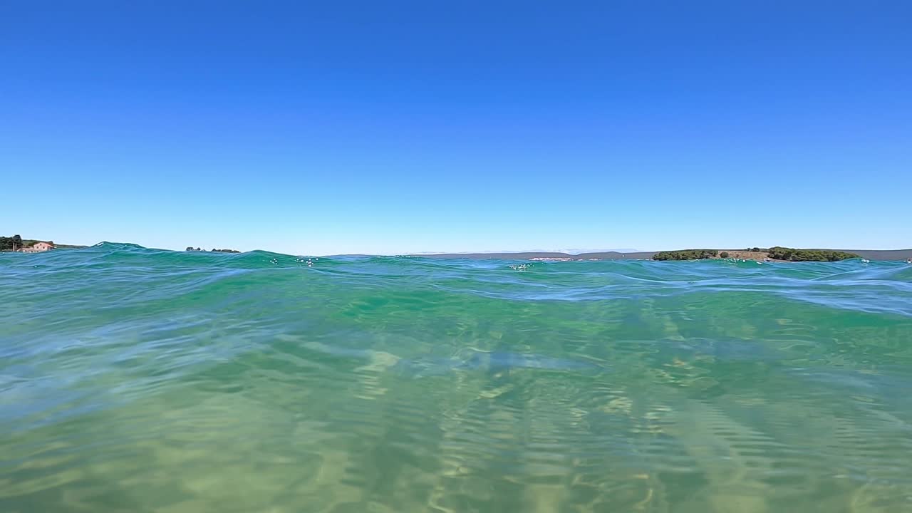 수면 바로 위, 수영 배우기, pov