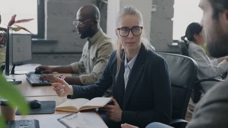 teamwork in a modern office