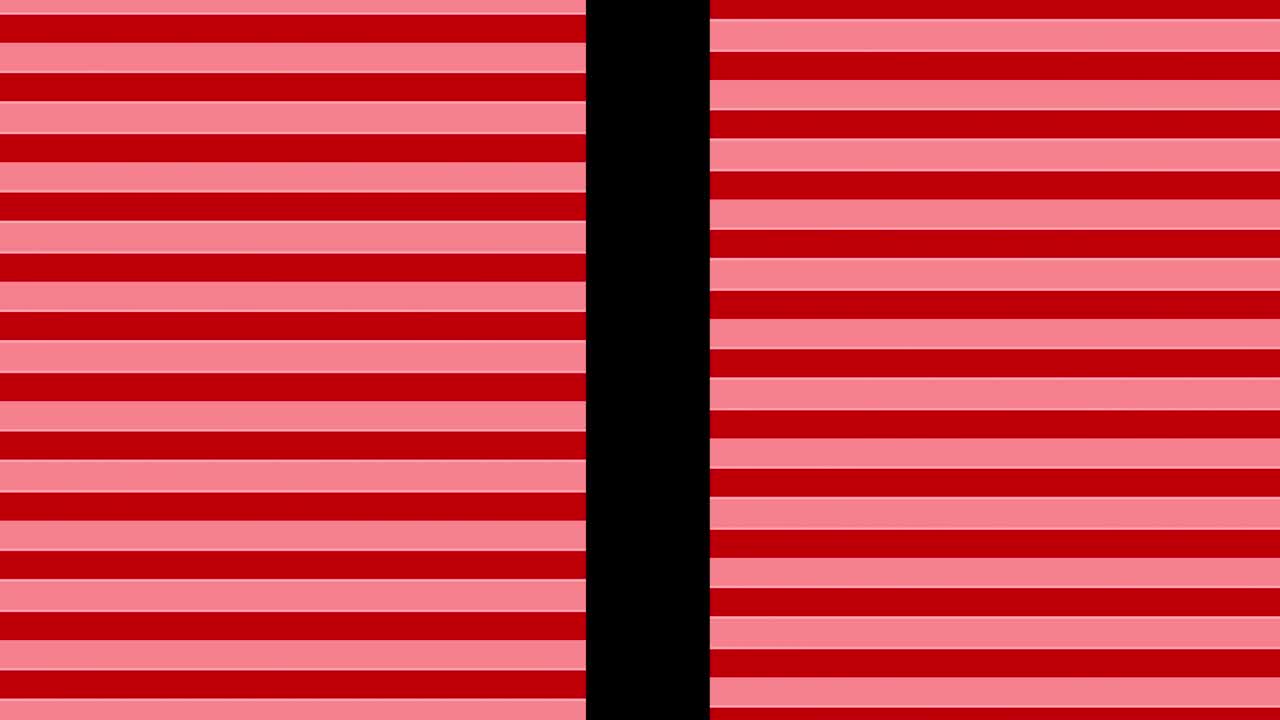 교차된 색의 줄무로 구성된 애니메이션입니다.