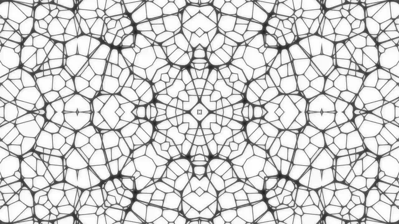 칼레이도스코프 추상 기하학적 효과 배경