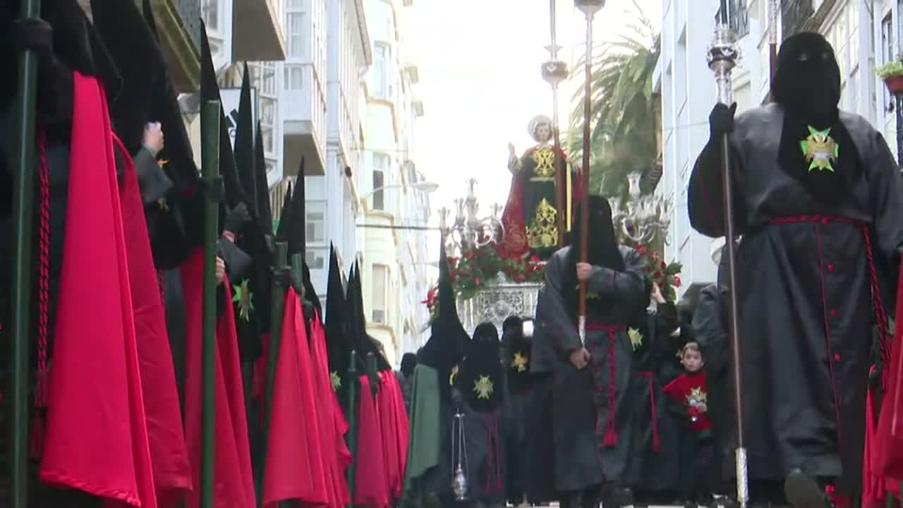 Religious Procession in a City Street