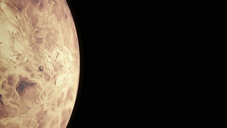 Ein-Blick-Von-Einem-Satelliten,-Der-Sich-Dem-Planeten-Venus-Nähert