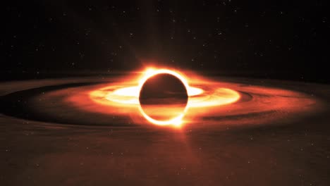 animation of a black hole