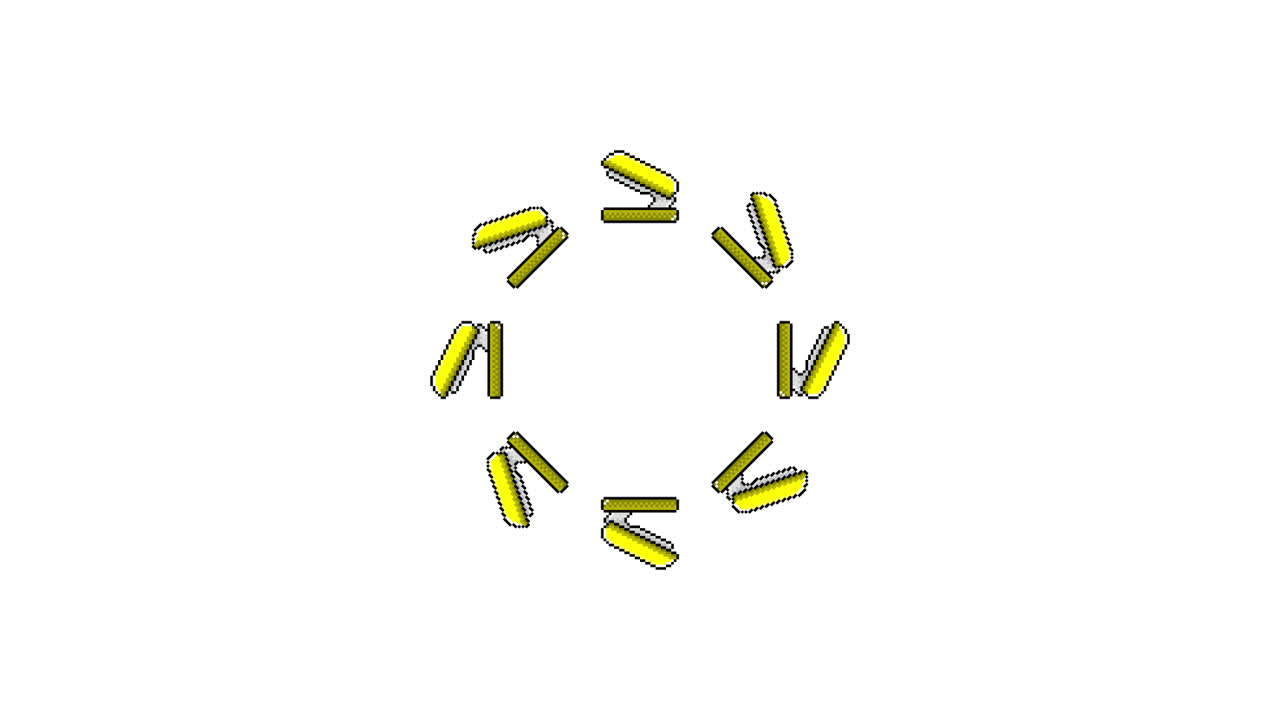 Pixel Art Stapler Spinning Circle Animated Overlay Transparent 30fps (3)