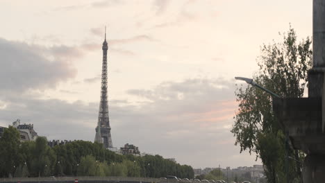 Eiffel Tower at Sunset in Paris