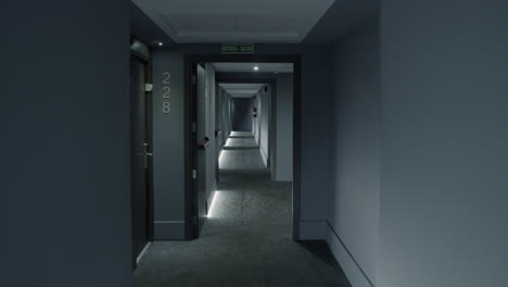 modern hotel hallway