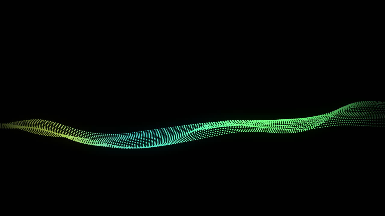 검은색 배경에서 데이터 전송과 함께 연결 네트워크의 애니메이션