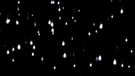 bucle de lluvia de agua pesada sin costuras
