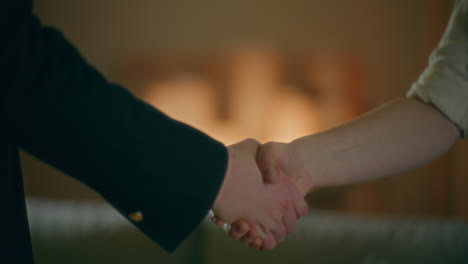 Concluding A Transaction Handshake Close-Up Of Hands
