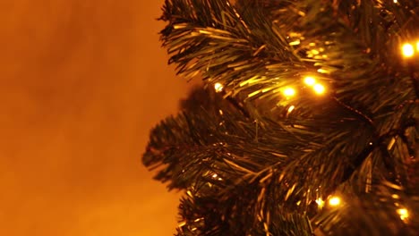 fondo de año nuevo con luces navideñas