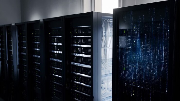Raggi di server racks in un data center