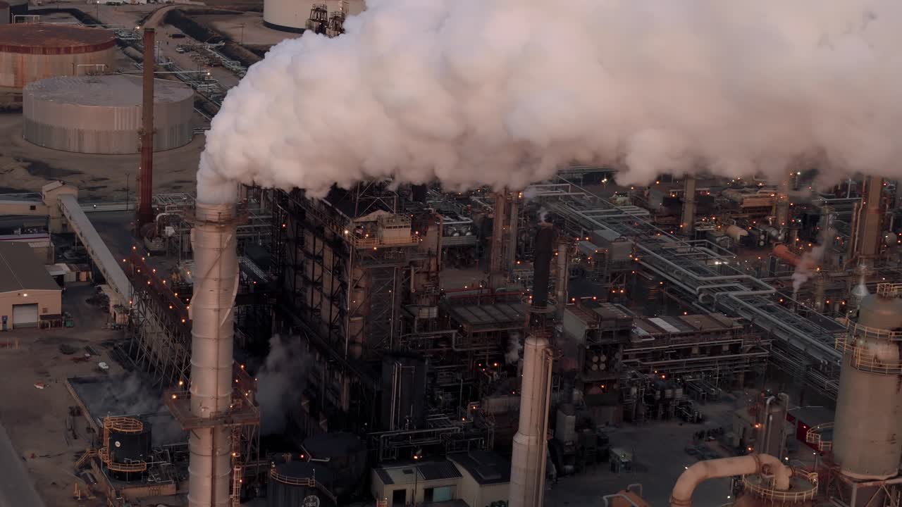 Middle East Oil Refinery and Energy Infrastructure Drone Aerial