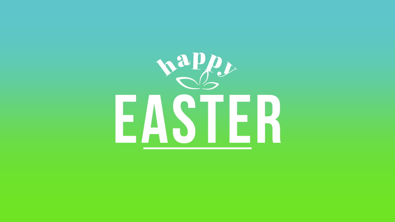 Buona Pasqua su sfumatura verde moderna