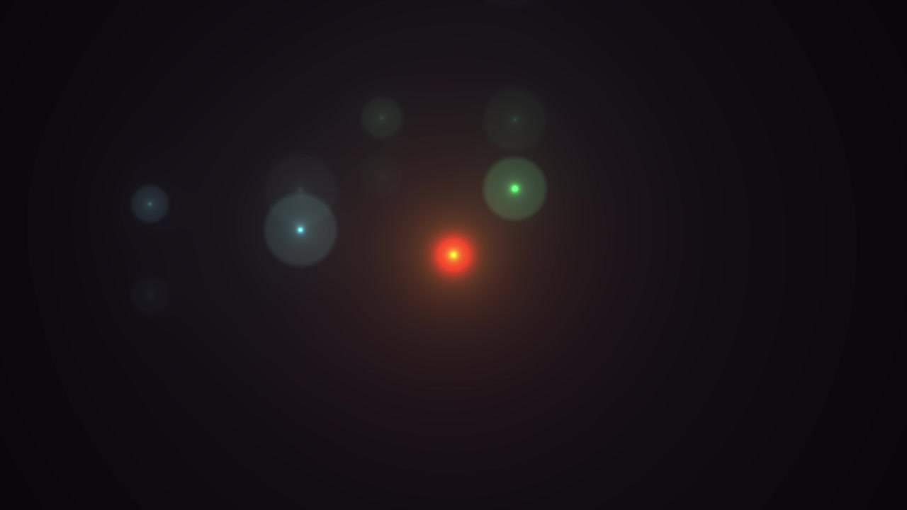 Luce Rossa Centrale con Effetto Lens Flare Dinamico