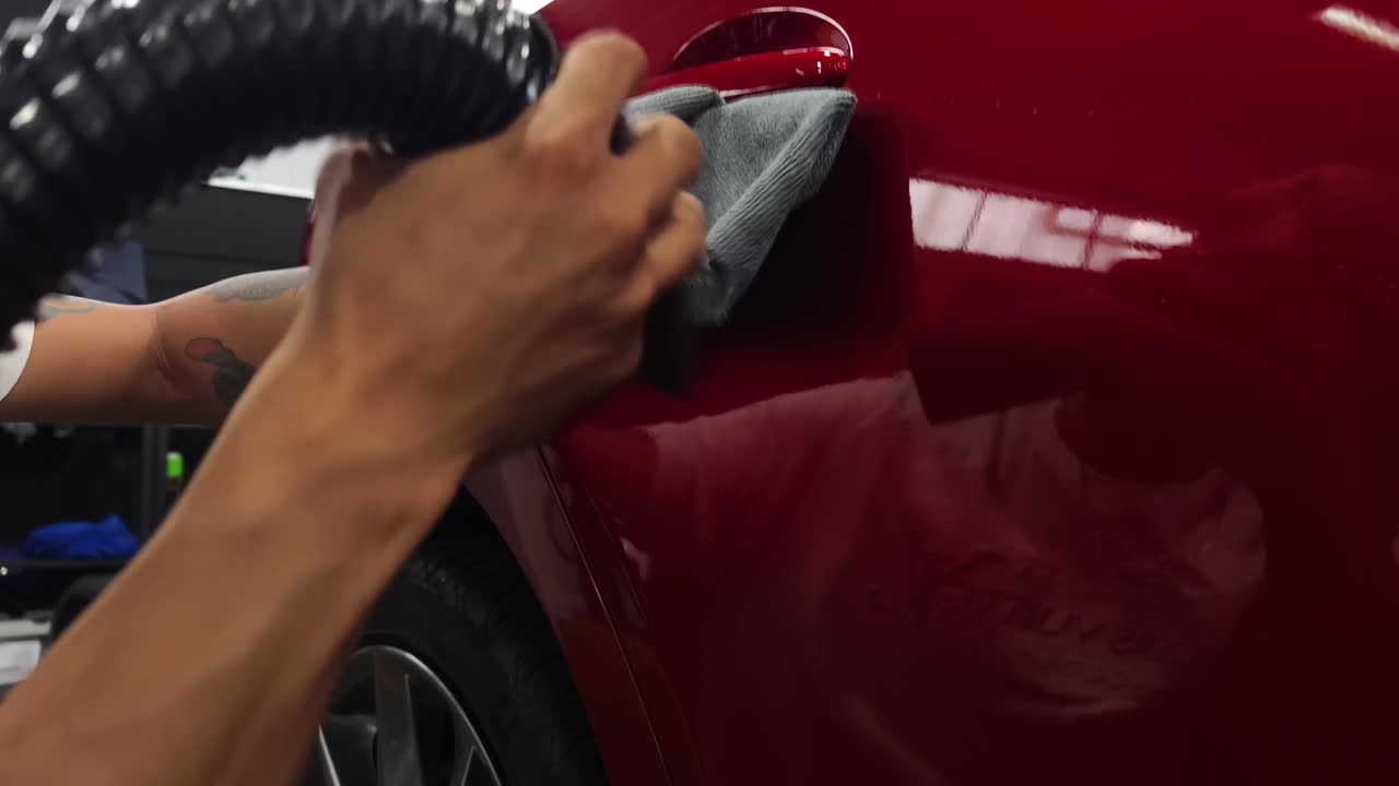 Professional Car Detailing in Action