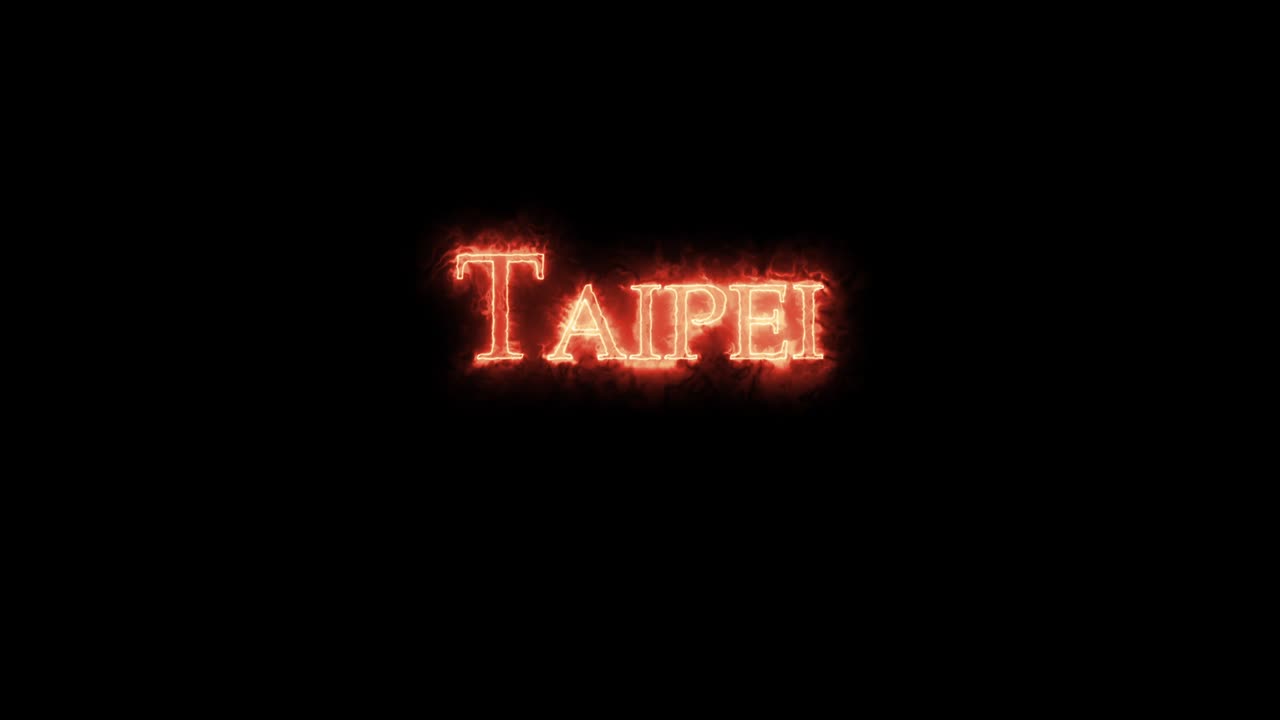 Taipei ditulis dengan api. Loop.