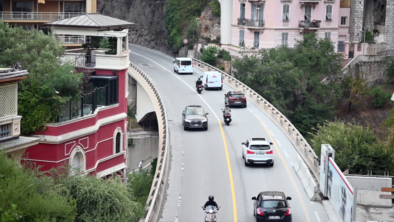Streets with cars in Monte Carlo district in Monaco