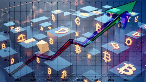 cryptocurrency market growth and bitcoin investment chart