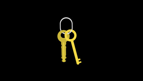 keys-icon-animation-loop-motion-graphics-video-transparent-background-with-alpha-channel