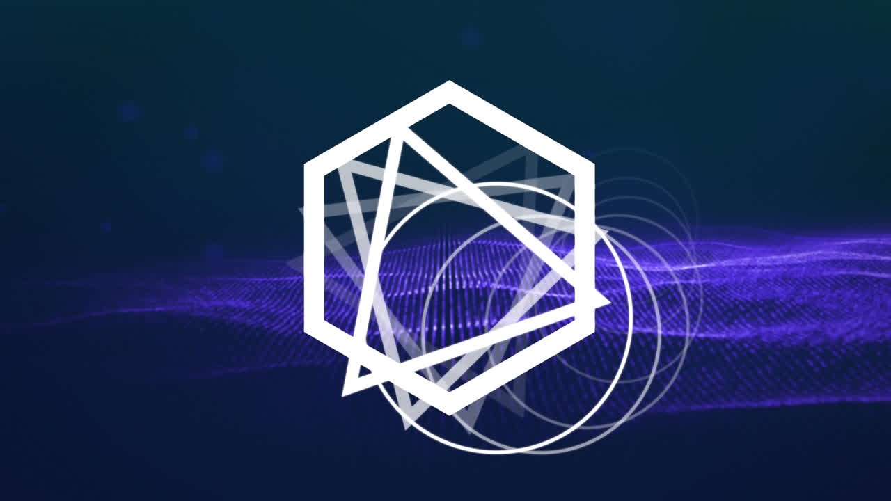 анимация движущейся геометрической формы