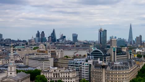 time lapse of the london skyline